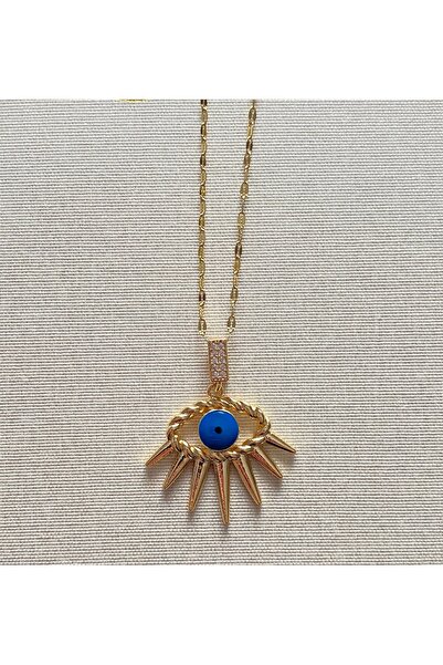 FIERA JEWELRY Eye Detail Stainless Steel Women's Necklace