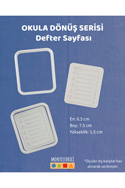 Montessori Back to School Themed Cookie Cutter Set – 10 Piece Cookie Cutter and Stamp