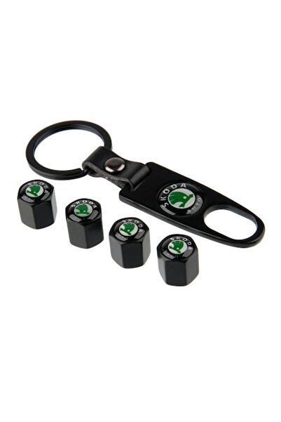 MAF 4 capace de supapă cu logo Skoda + breloc Skoda