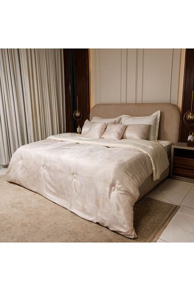 FoamZone 10-Piece Microfiber Jacquard Comforter