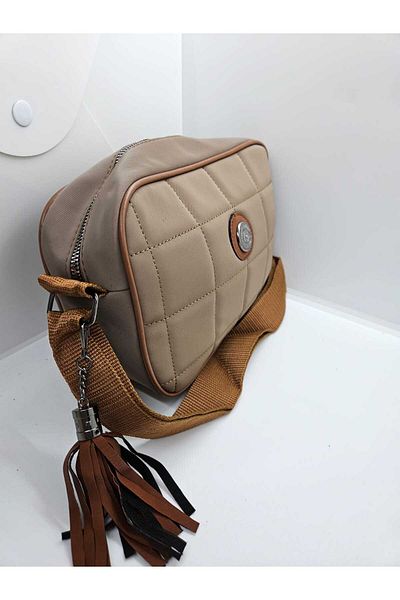 ALFA AKSESUAR 03 Women's Quilted Tassel Detailed Shoulder Bag