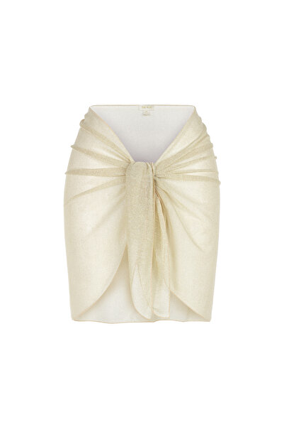 TIME MUSE GOLDIES Gold Simli Pareo