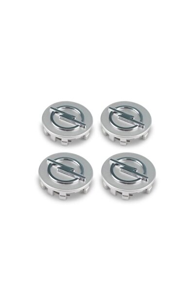GREY Set 4 capace argintii pentru jante din aliaj, 58 mm, Opel Insignia/Astra/Vectra/Corsa
