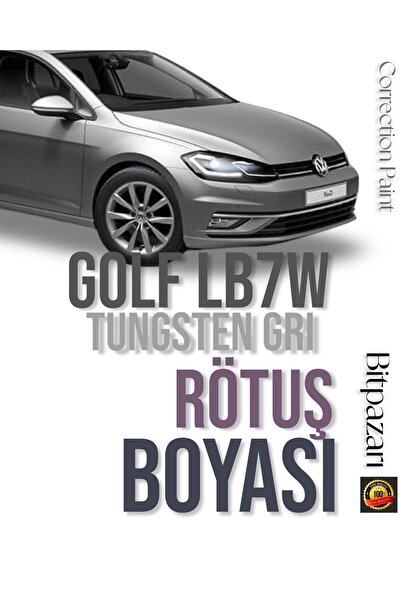 Flea Market Vw Polo, Golf - Lb7W - Tungsten Grey - Professional Retouching Paint