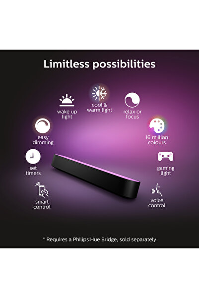 Philips Hue Play 2'li Ekopaket - Siyah