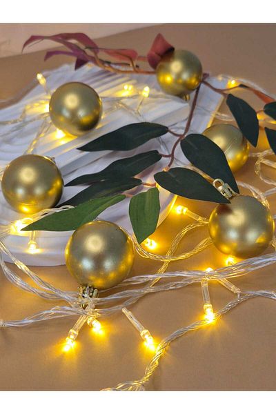 mıstıque home Christmas Tree Ornament 6 Pieces Pink Ball 5 cm Christmas Ornament