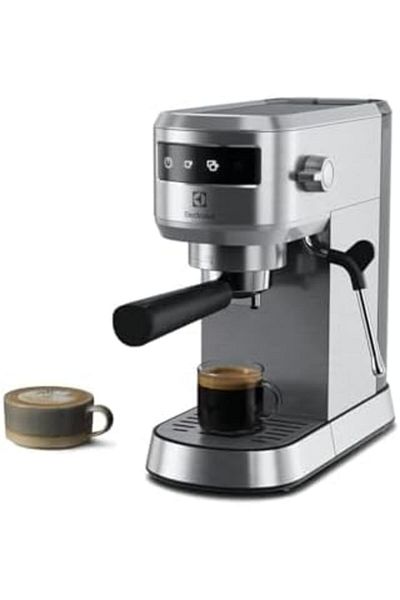 Electrolux Pump Espresso Coffee Machine with Touch Screen Control, Thermoblock Heating System, 15 Ba