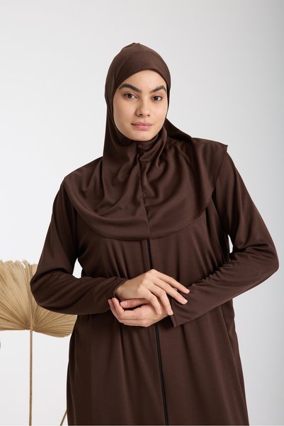 AKPİYYER One-Piece Zipper Prayer Dress