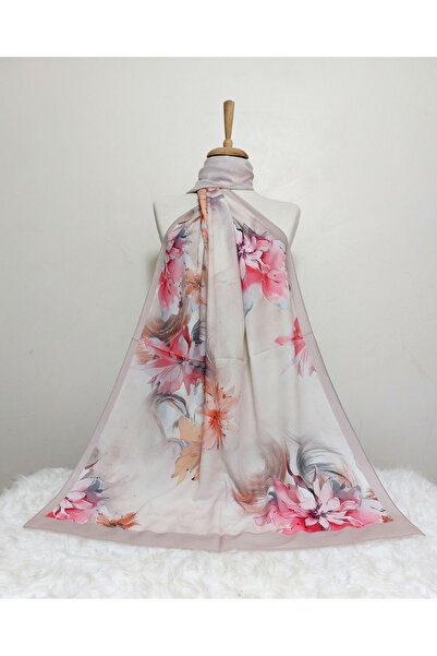 REMOMODA Patterned Flower Model Shawl Italian Cotton Flexible Soft Shawl High Quality