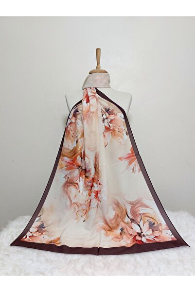 REMOMODA Patterned Flower Model Shawl Italian Cotton Flexible Soft Shawl High Quality