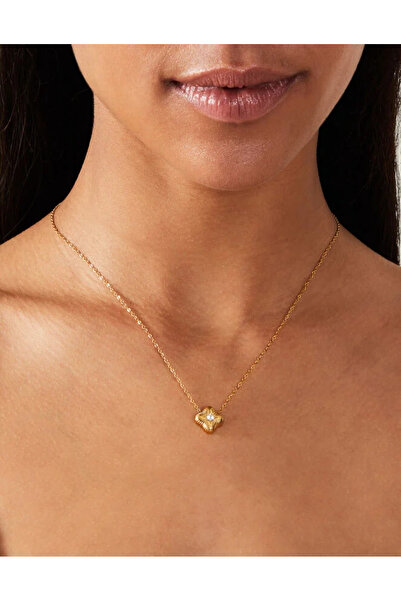 Accessorize Z Yonca kolye Altın Kaplama