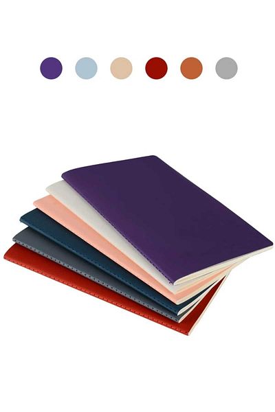 Kareli 7 Pcs. Plika Flexible Cover 80 Gr. Ivory Inner Paper - 7 Colors 40 Sheets 80 Sheets Sports Stitched