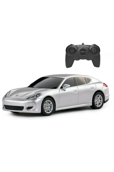 Evelise MASINA CU TELECOMANDA PORSCHE PANAMERA ARGINTIU CU SCARA 1 LA 24
