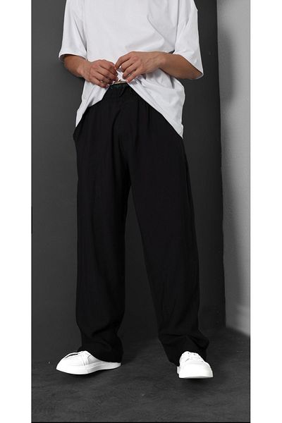 wamoss New Season Elastic Waist New Season Men's Baggy Trousers Srp