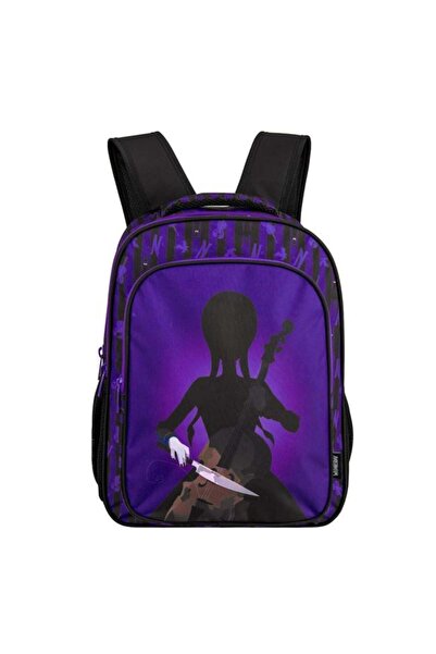 Jumbo Rucsac mov cu design Wednesday