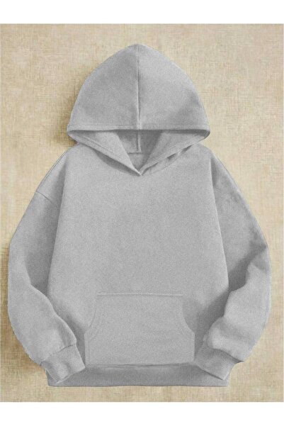 MANCY Hanorac cu glugă pentru copii, cu imprimeu palmier, supradimensionat, d...