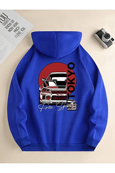 MANCY Унисекс ретро кола Токио с принт, прекалено голяма, зимна, 3-слойна, 10...