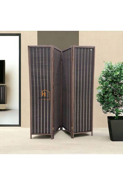 Al Saada Home Partition Room Divider 180-180-45 cm - Black