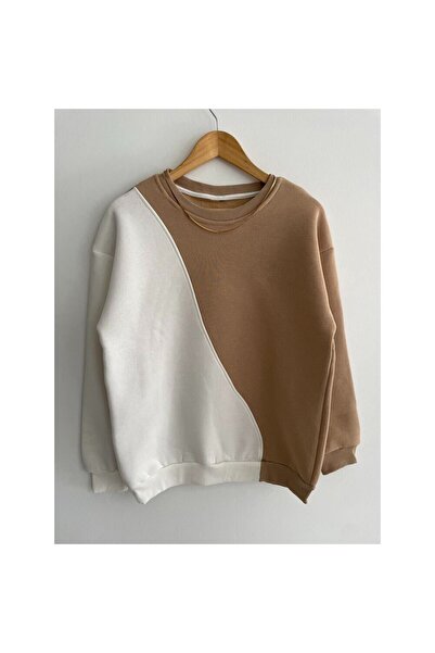 NoVibe قميص من النوع الثقيل ذو رقبة دائرية مزدوجة اللون