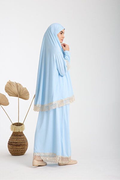 AKPİYYER Δύο κομμάτια ρόμπα προσευχής με κορδόνια