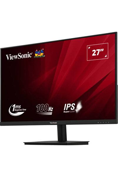 ViewSonic شاشة VA270-H مقاس 27 بوصة FHD IPS، معدل تحديث 100 هرتز، وقت استجابة 1 مللي ثانية، لون أسود