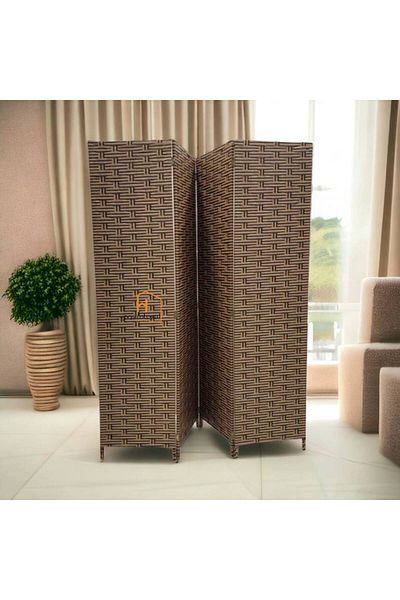 Al Saada Home Partition Room Divider 180-180-45 cm - Brown