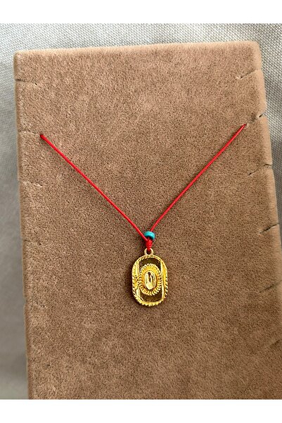 ATELİERGONCA Kırmızı ip kovboy şapka kolye no:19