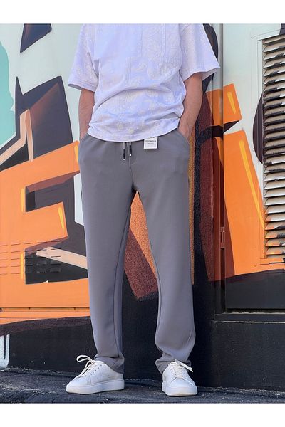 wamoss New Season Elastic Waist New Season Men's Baggy Trousers Srp