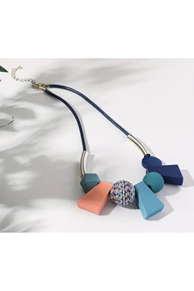 Store Kolye Biyometrik Mavi Renk Kolye