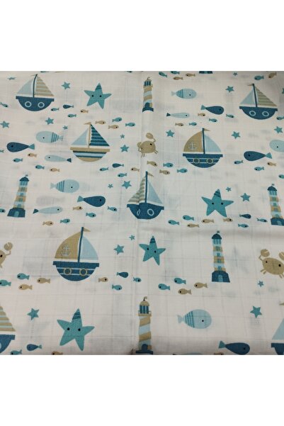 SARE NEHİR 2 Layer Muslin Fabric