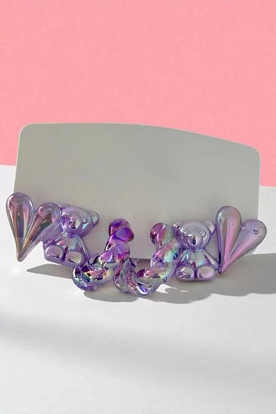 Mutenaura Hologram 6 Piece Earring Set