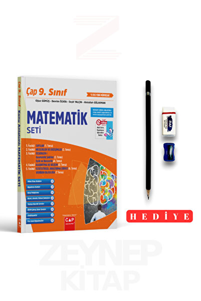 Çap Yayınları 9.Sınıf Matematik Fasikül Seti 2025-26 (Kalem Seti Hediyeli)