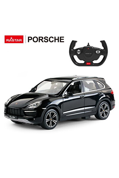 Rastar Porsche Cayenne Turbo černé auto na dálkové ovládání v měřítku 1:14