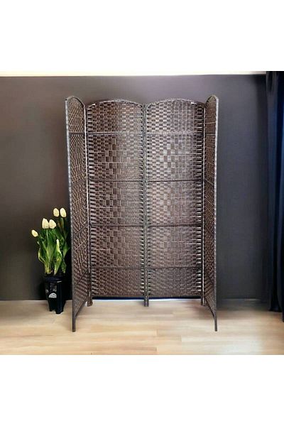 Al Saada Home Partition Room Divider 180-180-45 cm - Black