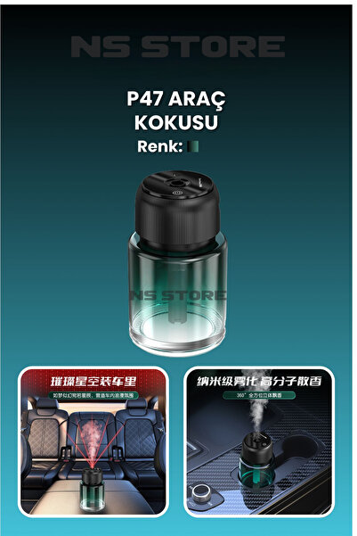 NS Store Premium Lazer Işıklı Araç Kokusu | Zaman Ayarlı, Etkili Koku Yayımı