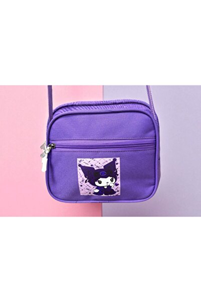 Minga London Kawaii Kore Tarzı Peluş Ve BESLENME HEDİYELİ ve (Rozetsiz ) Okul Sırt Çantası MOR -Minga London