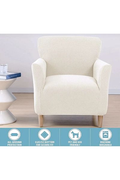 Arzuyum Lycra Fabric Single Seat Cover Bajyer Cover with Flexible Elastic