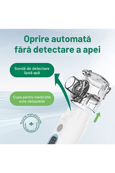 D&K WONDER Portable Ultrasonic Nebulizer Aerosol Device, MESH, Self-Cleaning, Adult & Child Mask, USB-C