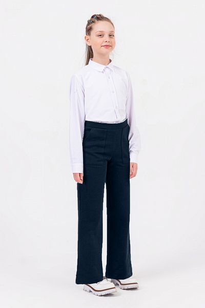 DMB BOYS & GIRLS Çaren Kids- Steel Mesh Wide Leg Stretchy Girls Pants- School & Casual Double Pocket Elastic Waist Pants
