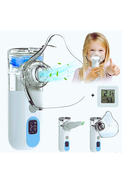 D&K WONDER Portable Ultrasonic Nebulizer Aerosol Device, MESH, Self-Cleaning, Adult & Child Mask, USB-C