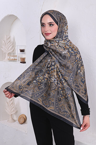 Big ModaEbrar Soft Pamuk Desenli Şal