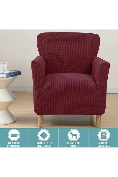 Arzuyum Lycra Fabric Single Seat Cover Bajyer Cover with Flexible Elastic
