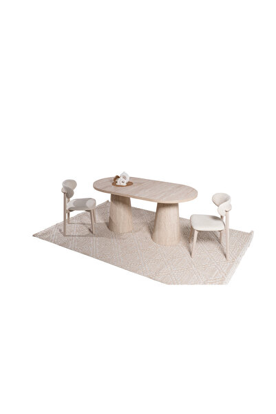 ARELSA CONCEPT TRAVERTEN MASA&SANDALYE TAKIMI