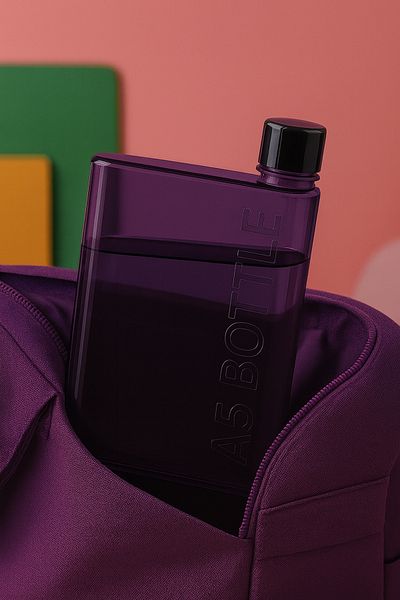 NY HOME A5 Beverage Bottle Purple 430 ml