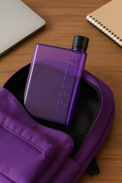 NY HOME A5 Beverage Bottle Purple 430 ml