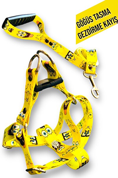 Angelapets Köpek Tasması ( Göğüs Tasması ) Gezdirme Kayışı Set Peluş Oyuncaklı