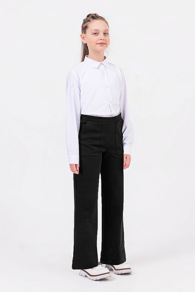 DMB BOYS & GIRLS Çaren Kids- Steel Mesh Wide Leg Stretchy Girls Pants- School & Casual Double Pocket Elastic Waist Pants