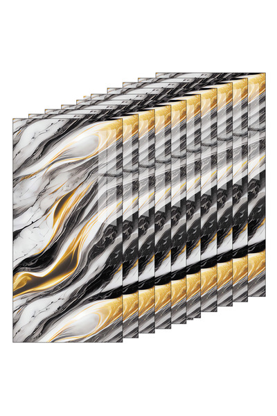 Teno Set 60x Tapet Marmura Premium 3D Teno®, suprafata acoperire 10.8 mp, 30x60 cm, gri multicolor