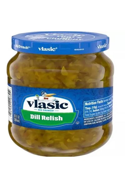 Vlasic Pack of 12 Kosher Dill Pickle Relish (296ml)