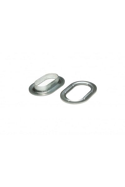 Covertex Set 10 Capse Ovale, metal, 42 x 22 mm